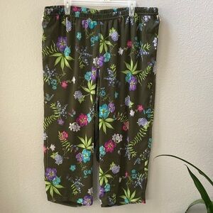 Linea by Louis Dell'Olio Floral Cropped Pants 1XP